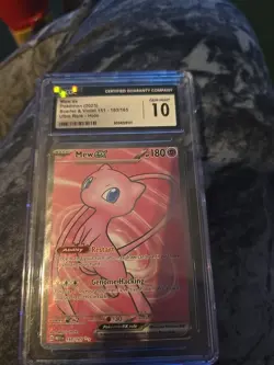 Mew ex 193/165 Ultra Rare Holo Full Art Pokemon TCG Scarlet & Violet 151 CGC 10 - Image 1