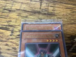 Vintage Promo YUGIOH Card Pack Sealed Samurai Sword Baron Stygian Security More - Image 2