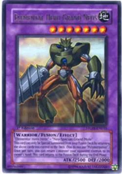 Yugioh! LP Elemental Hero Grand Neos - STON-EN035 - Ultra Rare - Unlimited Editi - Image 1