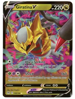 Giratina V 130/196 Sword and Shield - Lost Origin Holo Ultra Rare Pokemon Card - Image 1