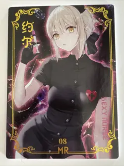 SABER FATE MR MR08 Striking Charming Color Mei Se Goddess Story Anime Card - Image 1