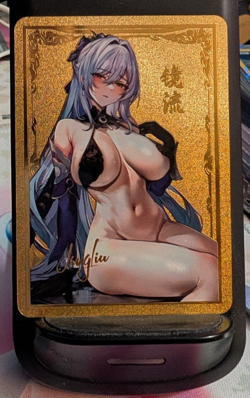Jingliu Honkai Star Rail Metal Card Goddess Story Youwu Girl Anime Waifu Card - Image 1