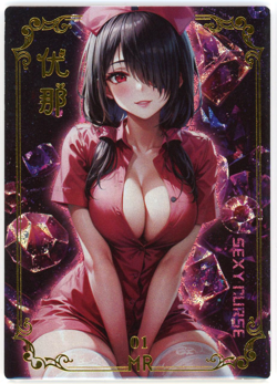 ❤KURUMI TOKISAKI Goddess Story Anime Waifu Doujin Card - MEISE - MEI SE - MR-01 - Image 1