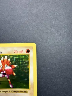 Pokemon Cards: Base Set 1st Edition Rare Holo: Hitmonchan 7/102 - Image 2