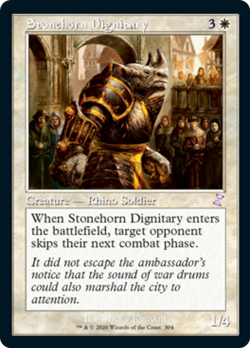 Stonehorn Dignitary Time Spiral Remastered NM White Special MAGIC CARD ABUGames - Image 1
