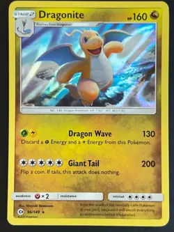 Dragonite 96/149 Sun & Moon 2017 Holo Rare Pokemon Card - Image 1