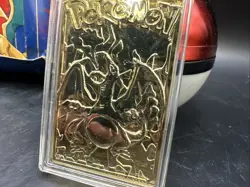 Pokemon Charizard 23k Gold-Plated Card&Ball 1999 Authentic Burger King Vintage - Image 3