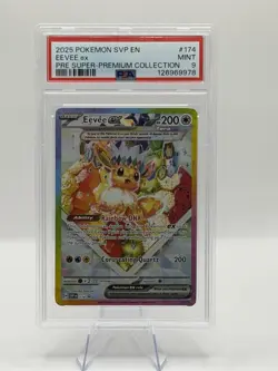 Pokemon TCG Prismatic Evolutions Eevee EX 174 Black Star Promo Card - Image 1