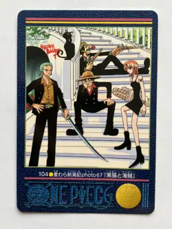Luffy Nami ONE PIECE Visual Adventure Cards TCG Japanese Anime 2001 #104 [AI] - Image 1