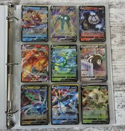Pokemon Card Collection Binder Lot 5 Pages Holo Modern LP/NM Vintage MP - Image 1