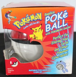 Poliwhirl Pokemon Poke Ball Card Disc Storage Vintage Nintendo 1999 New in Box - Image 2