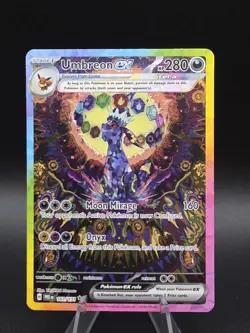Pokemon Prismatic Evolutions Umbreon EX Illustration Card 161/131 Special Rare - Image 1