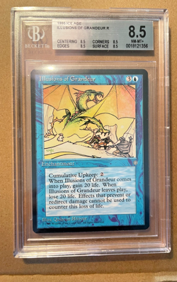 MTG Magic The Gathering Illusions of Grandeur Ice Age BGS 8.5 Near Mint/Mint+ - Image 1