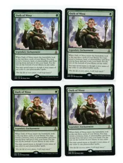 4x Oath of Nissa X4 - Oath of the Gatewatch - MTG Magic Playset - LP Condition - Image 1