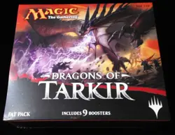 DRAGONS OF TARKIR Magic the Gathering Sealed Fat Pack bundle box 9 booster pack - Image 1