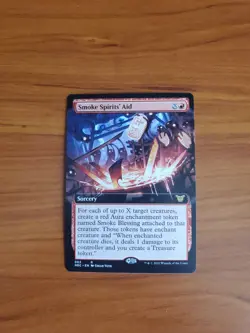 MTG Commander Kamigawa: Neon Dynasty - Smoke Spirits' Aid (062) Extended Art - Image 1