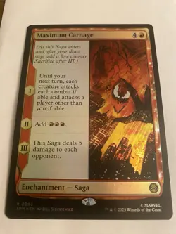 MTG Maximum Carnage #0083 Foil Rare Marvel’s Spider-Man - Image 1