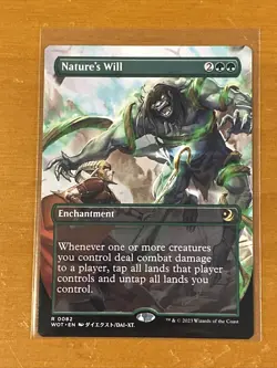 Nature's Will #82 (Anime Borderless) MTG Wilds of Eldraine: Enchanting Tales NM - Image 1