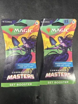 Magic The Gathering Commander Masters Set Booster Pack Lot 2 - Image 1
