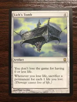Magic the Gathering "Lich's Tomb" - MTG Darksteel (128/165) - Image 1