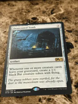 DESECRATED TOMB Magic MTG M19 Core Set - Image 1