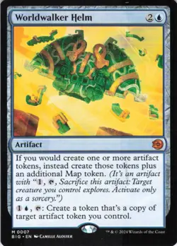 MTG Worldwalker Helm (7) | NM | Outlaws of Thunder Junction: The Big Score {BIG} - Image 1