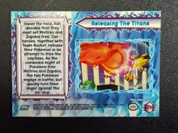 Topps Pokemon the Movie 2000 #39 Releasing The Titans - Moltres - Image 2