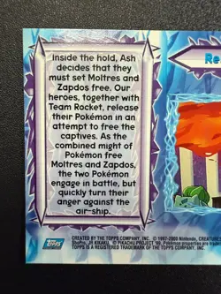 Topps Pokemon the Movie 2000 #39 Releasing The Titans - Moltres - Image 5