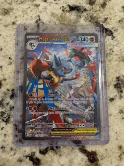 Pokemon TCG Mega Lucario EX 179/132 SIR Mega Evolutions ✨NEAR MINT✨ - Image 1
