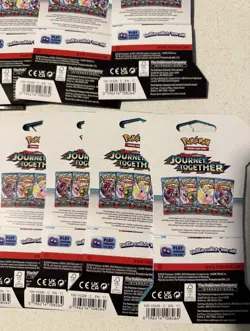 Pokemon Scarlet & Violet JOURNEY TOGETHER TCG booster LOT OF 19 PACKS TOTAL NEW - Image 2