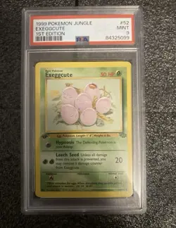 Pokemon 1999 1st Edition Jungle Exeggcute PSA 9 - Image 1