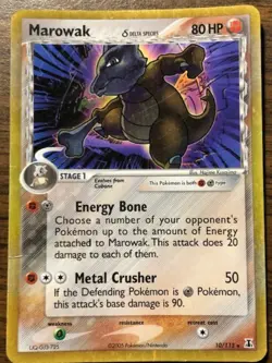 2005 Pokemon MAROWAK 10/113 Delta Species PLAYED holo foil - Image 1