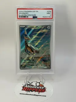 2024 POKEMON SSP EN-SURGING SPARKS ILLUSTRATION RARE #209 SKARMORY PSA 9 - Image 1