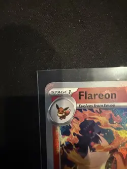 Pokemon TCG Prismatic Evolutions Flareon 013/131 Master ball Reverse Holo NM - Image 3