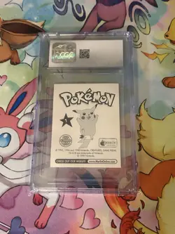 1998 Squirtle Pokemon Merlin Sticker Series 1 CGC 8 NM/Mint Vintage Panini - Image 2