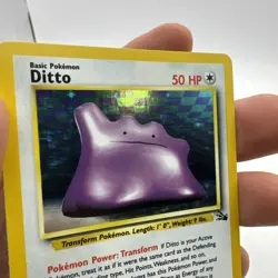 Pokemon Fossil Holo Rare Ditto 3/62 LP - Image 2