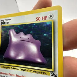 Pokemon Fossil Holo Rare Ditto 3/62 LP - Image 4