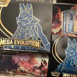 Pokemon Mega Evolution ETB Opened Accessories, Bulk, & Box (NO PACKS OR PROMO) - Image 2