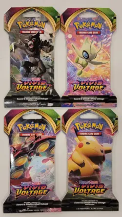 Pokemon Vivid Voltage Sleeved Booster Pack Full Art Set - Image 1