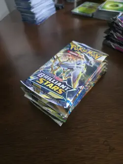 Pokemon Brilliant Stars SWSH booster packs 8 pack lot NEW SEALED watch video - Image 1