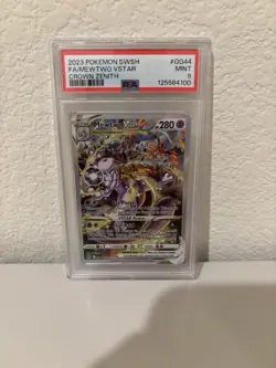 Mewtwo VSTAR GG44/GG70 Pokemon Crown Zenith: Galarian Gallery Holo PSA 9 - Image 1