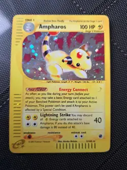 Pokemon TCG - Ampharos Holo Expedition 2/165 - Image 1