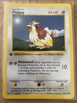 Pokemon TCG Pidgey Base Set 57/102 1st Edition Never Played Spot On Corner ￼ - Image 1