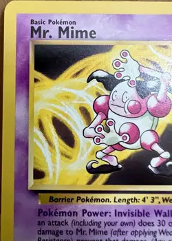 Mr. Mime Pokemon TCG Jungle Set Unlimited 22/64 Rare Non-Holo LP - Image 3