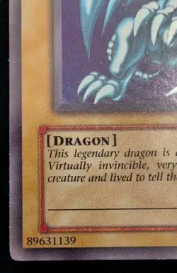 1996 TCG HOLO Blue Eyes White Dragon Ultra Rare Unlimited - Image 5