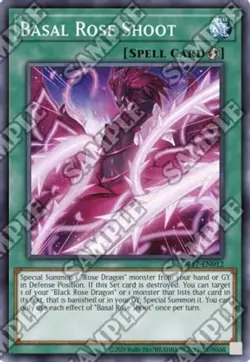 Yugioh! LP Basal Rose Shoot - OP17-EN012 - Super Rare - Unlimited Edition Lightl - Image 1