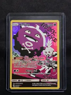 Pokemon TCG Koffing Holo Card 243/236 Secret Rare Sun & Moon Cosmic Eclipse - Image 1