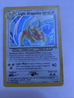 Pokemon TCG Light Dragonite Neo Destiny Holo Card 14/105 Unlimited Rare - Image 2