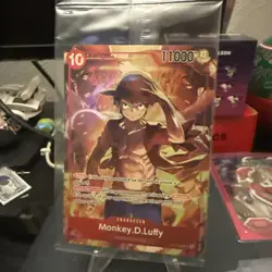 Sealed Promo One Piece CARD Treasure Booster Monkey.D.Luffy ST10-006 SR New - Image 1