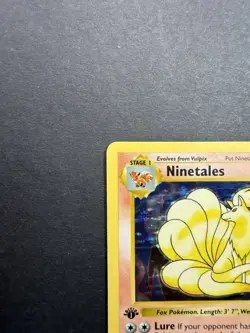 Pokemon Cards: Base Set 1st Edition Holo Rare: Ninetails 12/102 - Image 2